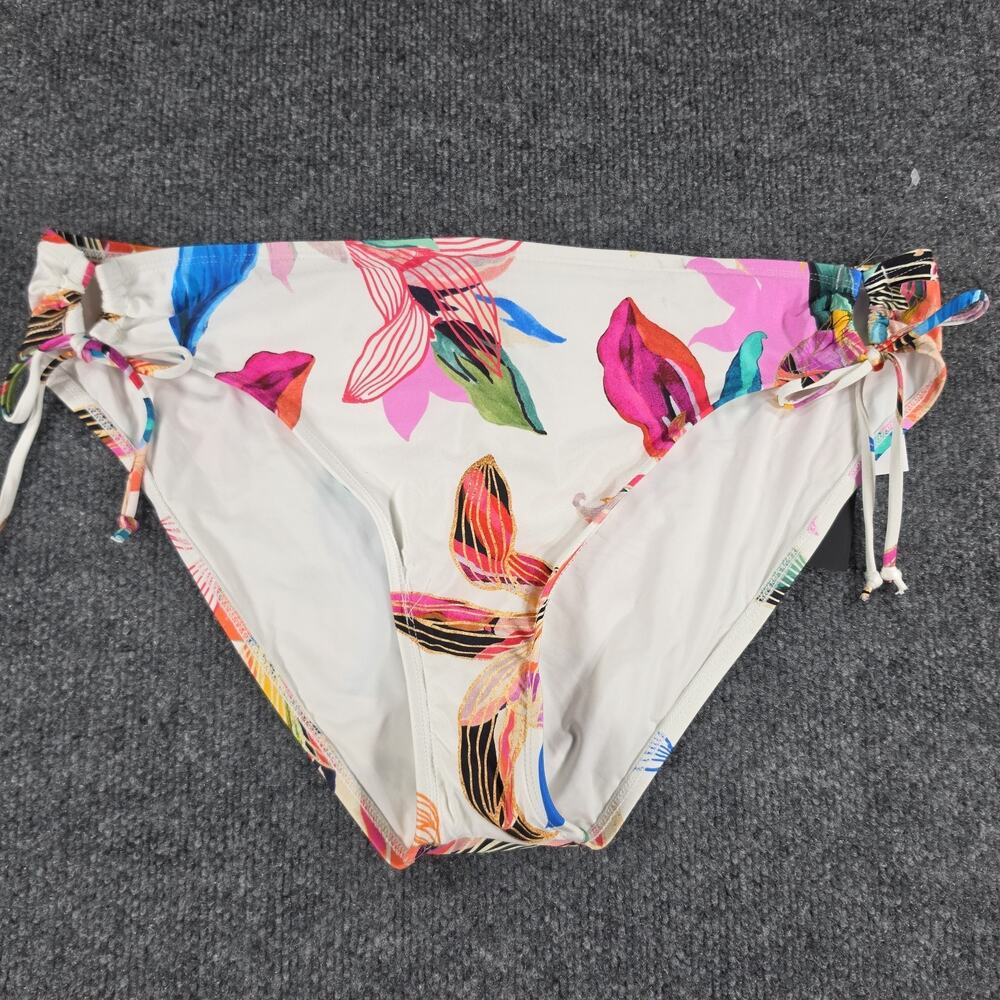 La Blanca Women's Bikini Bottom Size 16 Multicolor Floral Side Tie Swimwear
